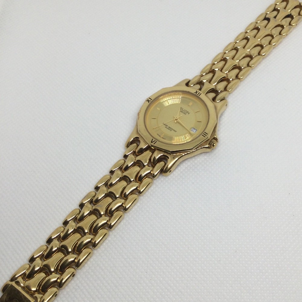 Gold Elgin Mens Watch - Picture 3 of 6
